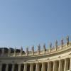 South side of the colonnade designed by the Italian artist Gian Lorenzo Bernini, which surrounds St. Peter’s Square.