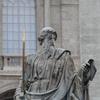 Statue of St. Peter in front of St. Peter's Basilica.
